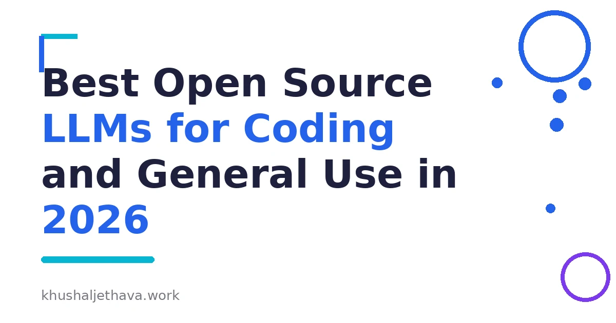 Open source LLM families compared by size and use case for coding and general tasks